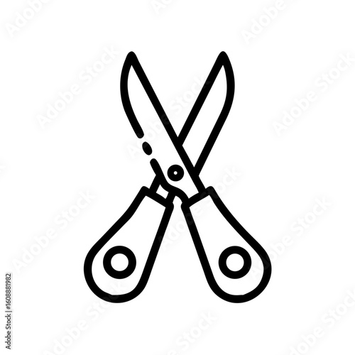 Scissors Icon for Creativity and Crafting Topics