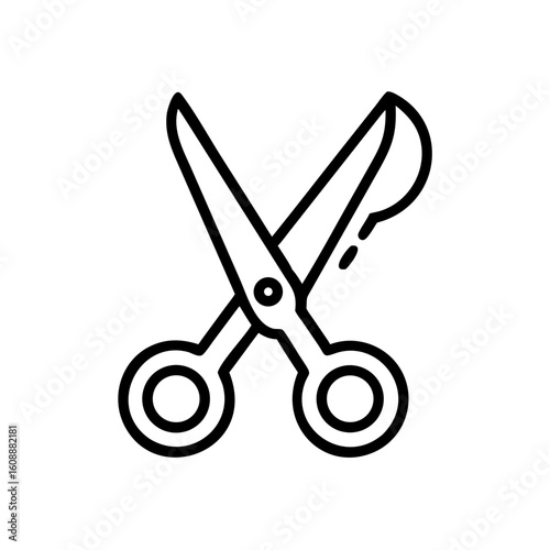Scissors Icon for Creativity and Crafting Topics