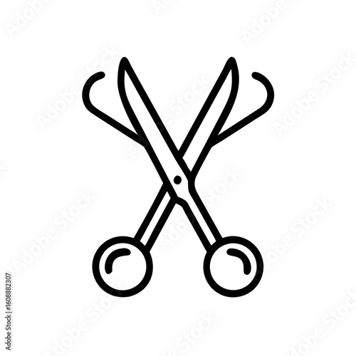 Scissors Icon for Creativity and Crafting Topics