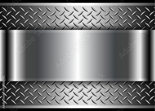 Silver  metallic 3d backgro...