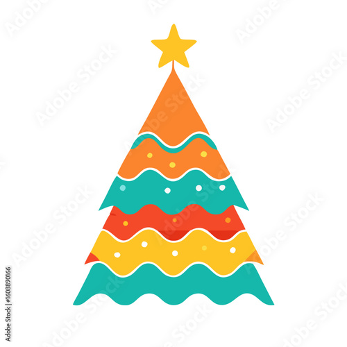 vector illustration of a christmas tree