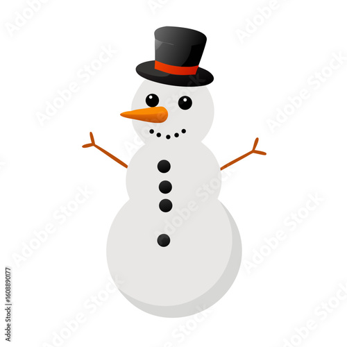 snowman with broom