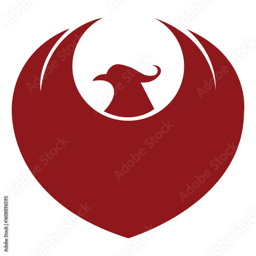 Phoenix vector icon illustration