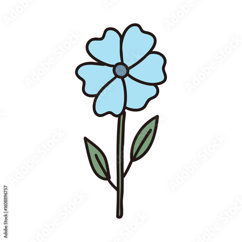 Hand-drawn Style Cute Flower Vector