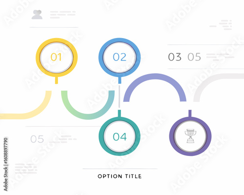 modern infographics options banner