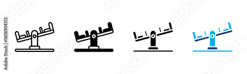 Seesaw icon sheet multiple style collection