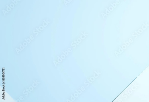 Abstract pastel blue paper texture with geometric shapes and lines; minimalist flat lay background,  backdrop,  wallpaper