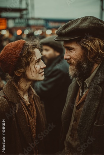 Heartwarming Moment Between Two Strangers Sharing Joyful Connection
