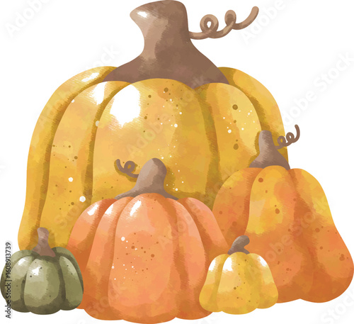 Cute Capybara Halloween Clipart | Kawaii Halloween Animal Illustration