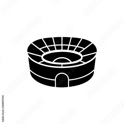 creative details Stadium Icon Vector Illustration