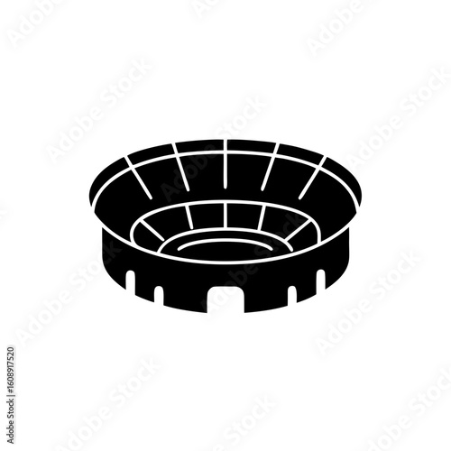 creative details Stadium Icon Vector Illustration