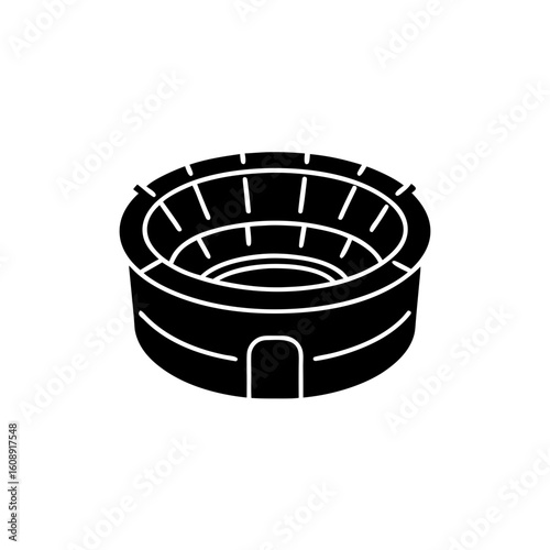 creative details Stadium Icon Vector Illustration