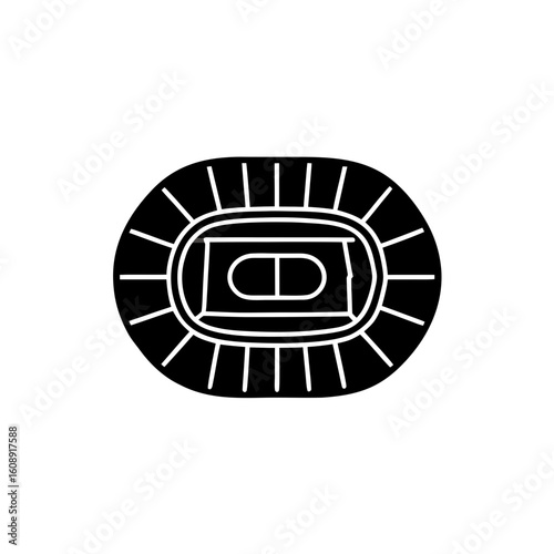 creative details Stadium Icon Vector Illustration
