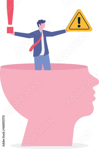 Concern or doubt to make decision, worried for problem or issue, attention or challenge ahead,
