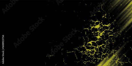 yellow black brush wrap car sticker pattern abstract banner sporty lines black yellow color combination grunge brush modern pattern racing motorsport vector design.
