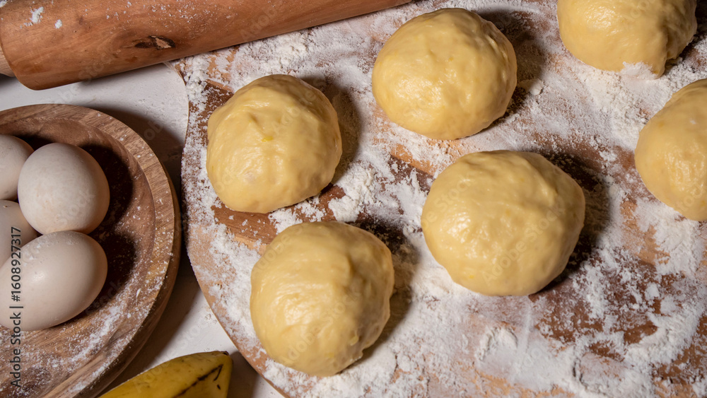 Fototapeta premium dough for baking