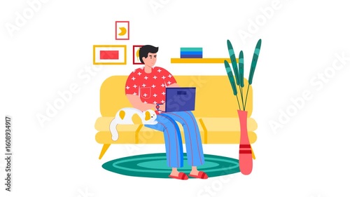 Work on ideas 2D animated Illustration