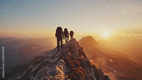 Hiking to the top. AI.