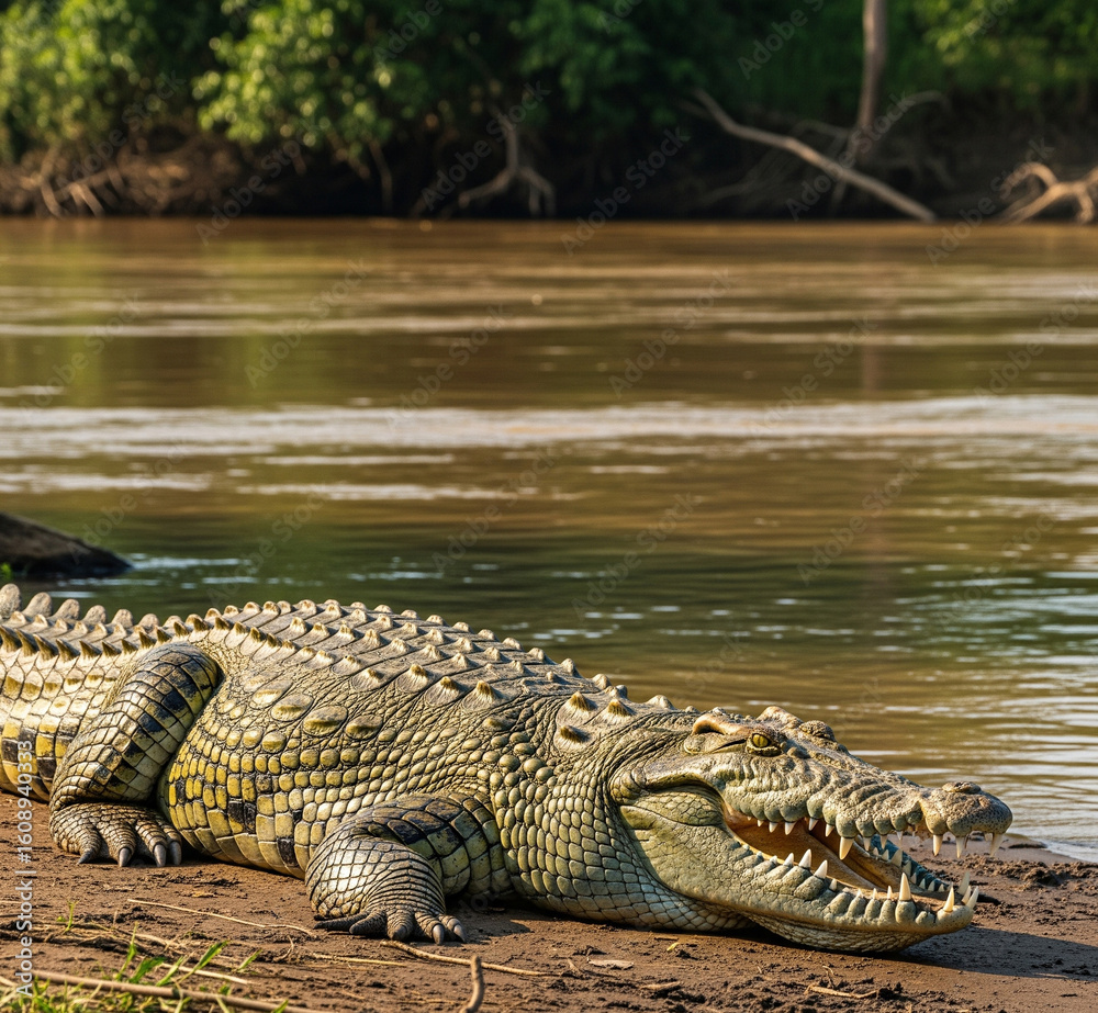 Fototapeta premium alligator in the everglades