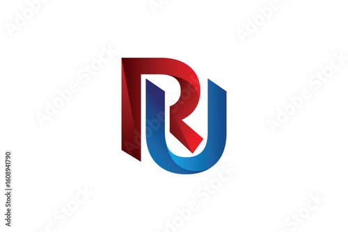 RU letter ru logo icon 