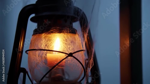 Warm Light of a Vintage Lantern