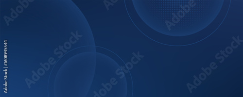 Abstract blue circle background. Vector illustration design