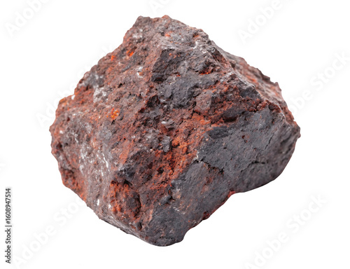Raw Iron Ore PNG – Isolated Industrial Metal Material on Transparent Background