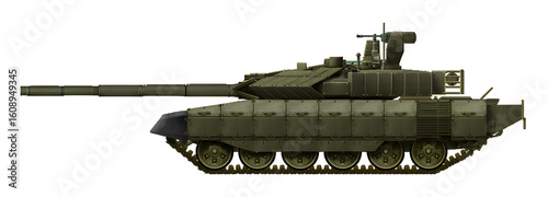 T-90MS (Modernization of the T-90 tank, with an improved turret and additional protection)