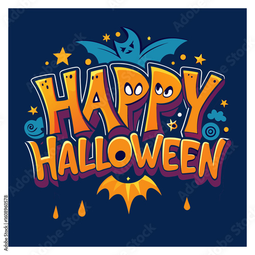Happy Halloween svg t shirt design. 