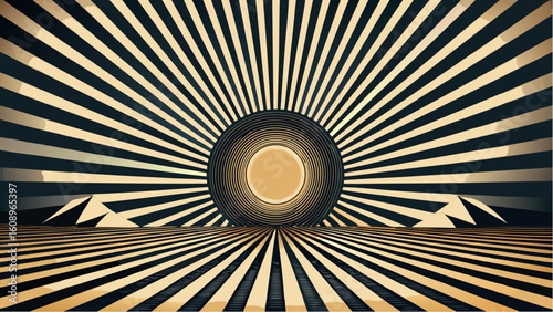 abstract background with speakers