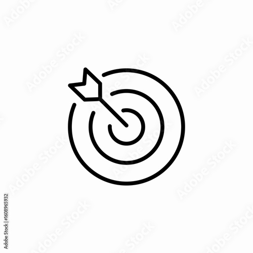 target dart board icon sign vector