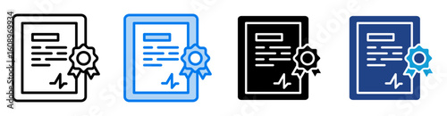 Licensing icon set multiple style collection