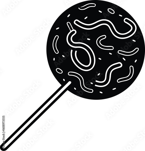 lollipop in the shape of heart