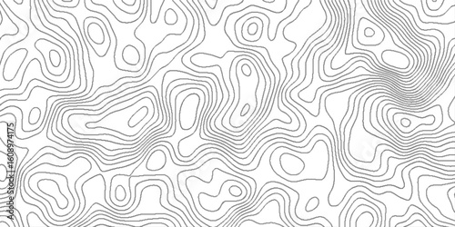 Topographic map and landscape terrain texture grid,   luxury map background geographic abstract pattern, outline terrain relief cartography geographical map Illustration.