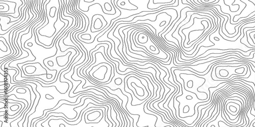 Abstract topographic pattern geographic mountain relief, discovery diagram area topographic spiral map design, Seamless pattern with lines topographic, minimal seamless area vector topo paper lines.
