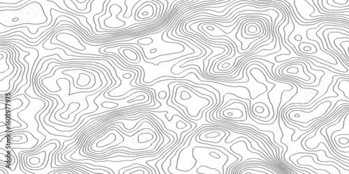  topographic contour lines map seamless pattern, contour maps. Topo contour map on white background, Modern design with White background with topographic wavy pattern design.