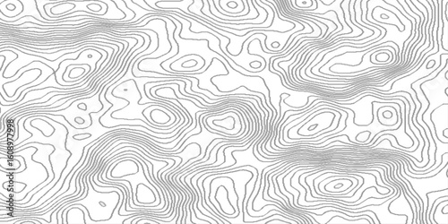  topographic contour lines map seamless pattern, contour maps. Topo contour map on white background, Modern design with White background with topographic wavy pattern design.