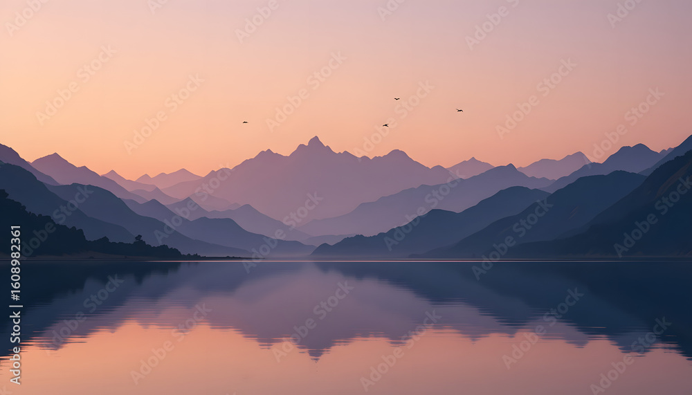 Obraz premium sunrise in the mountains