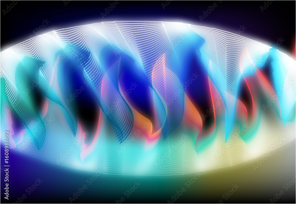 Abstract background with equalizer effect