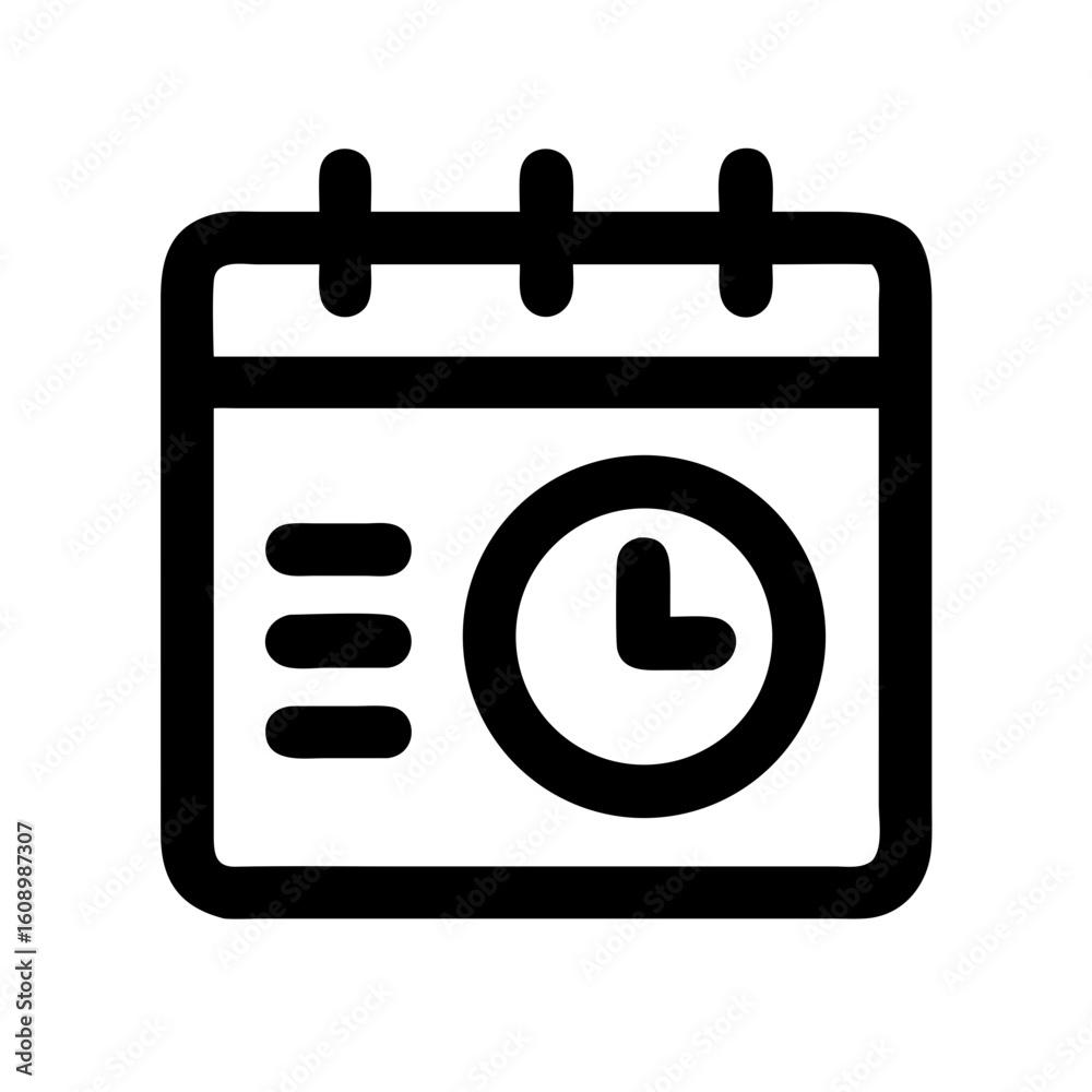 class schedule icon vector silhouette class schedule icon vector silhouette