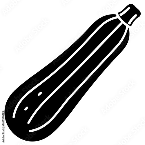 zucchini icon vector silhouette