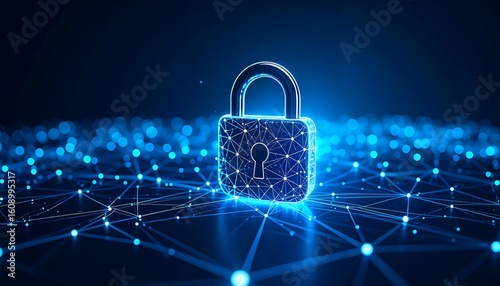 Cyber Security Network Lock Abstract - Cybersecurity