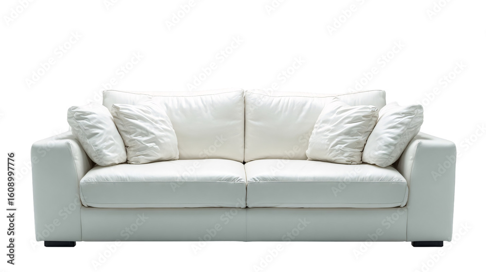 Fototapeta premium Seater sofa in modern fabric design