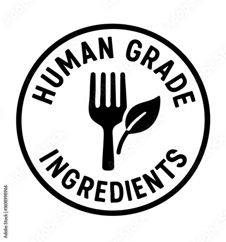 Human Grade Ingredients Label