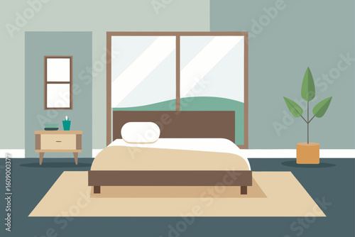 modern bedroom interior