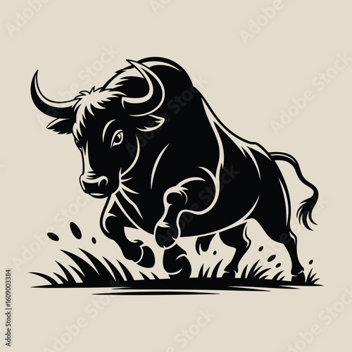 The design captures the essence of determination and energy, making it ideal for themes related to resilience, agriculture, and wildlife.