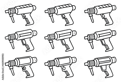 Heat guns perfect tool for epoxy resin line art