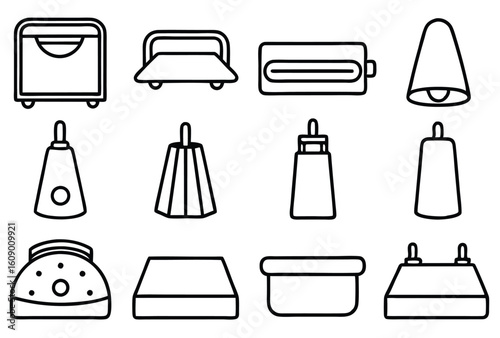heat sealers steril for hospital packaging tools line art