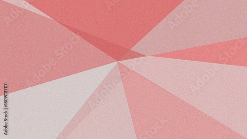 Vibrant geometric burst of red and pink tones abstract noisy texture background, triangles meeting, radiating, backdrop design