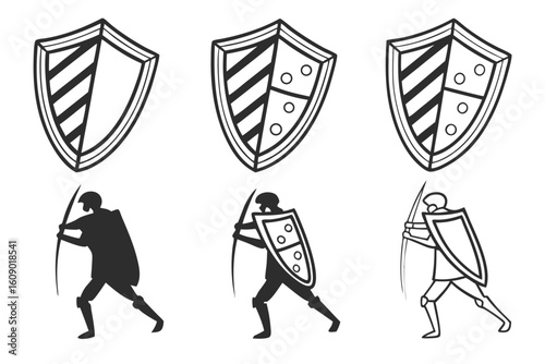 set of shields